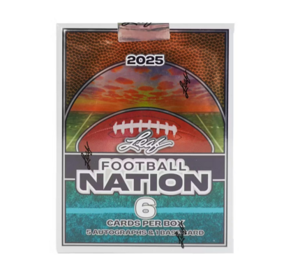2025 Leaf Football Nation Hobby Box