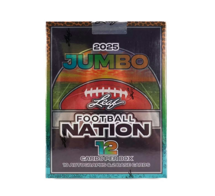 2025 Leaf Football Nation Hobby Jumbo Box