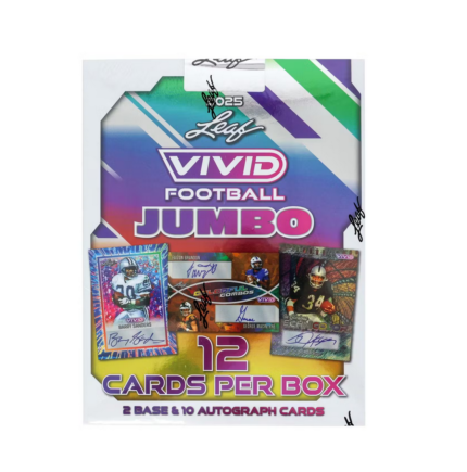 2025 Leaf Vivid Football Hobby Jumbo Box