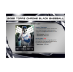 2025 Topps Chrome Black Baseball Hobby Box - Image 5