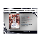 2025 Topps Chrome Black Baseball Hobby Box - Image 7
