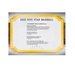 2025 Topps Five Star Baseball Hobby 3-Box Case - Image 12