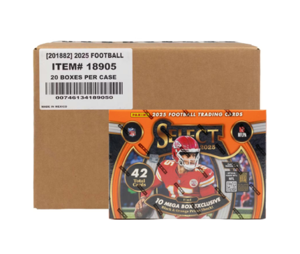 2025 Panini Select Football Hobby Mega 20-Box Case