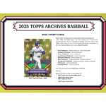 2025 Topps Archives Baseball Hobby 10 Box Case - Image 3