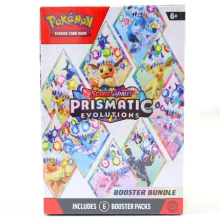 Pokémon TCG: Scarlet & Violet—Prismatic Evolutions Booster Bundle (6 Packs, Factory Sealed)