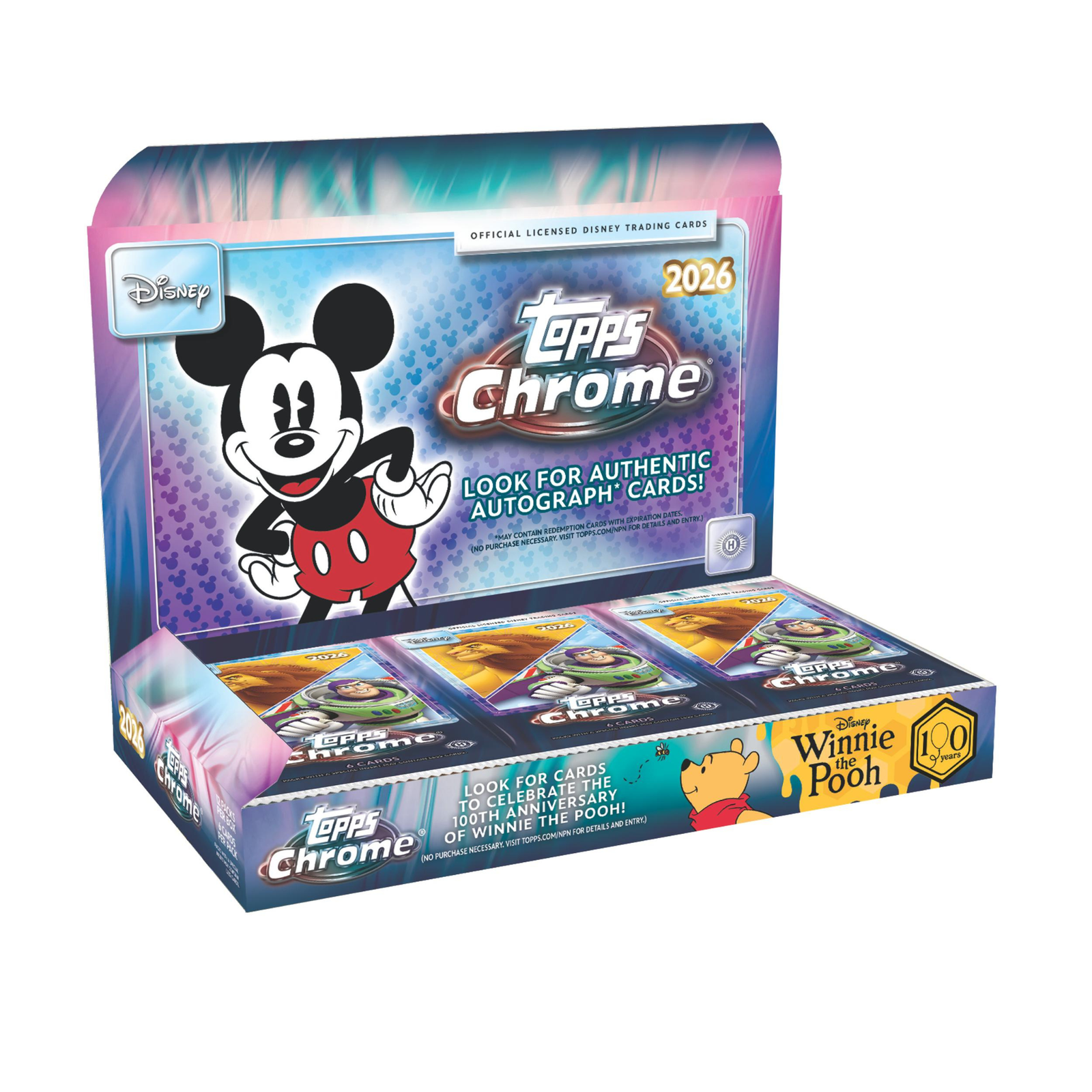 BOXRESIZED 2026 Topps Chrome Disney Hobby Box - Image 1