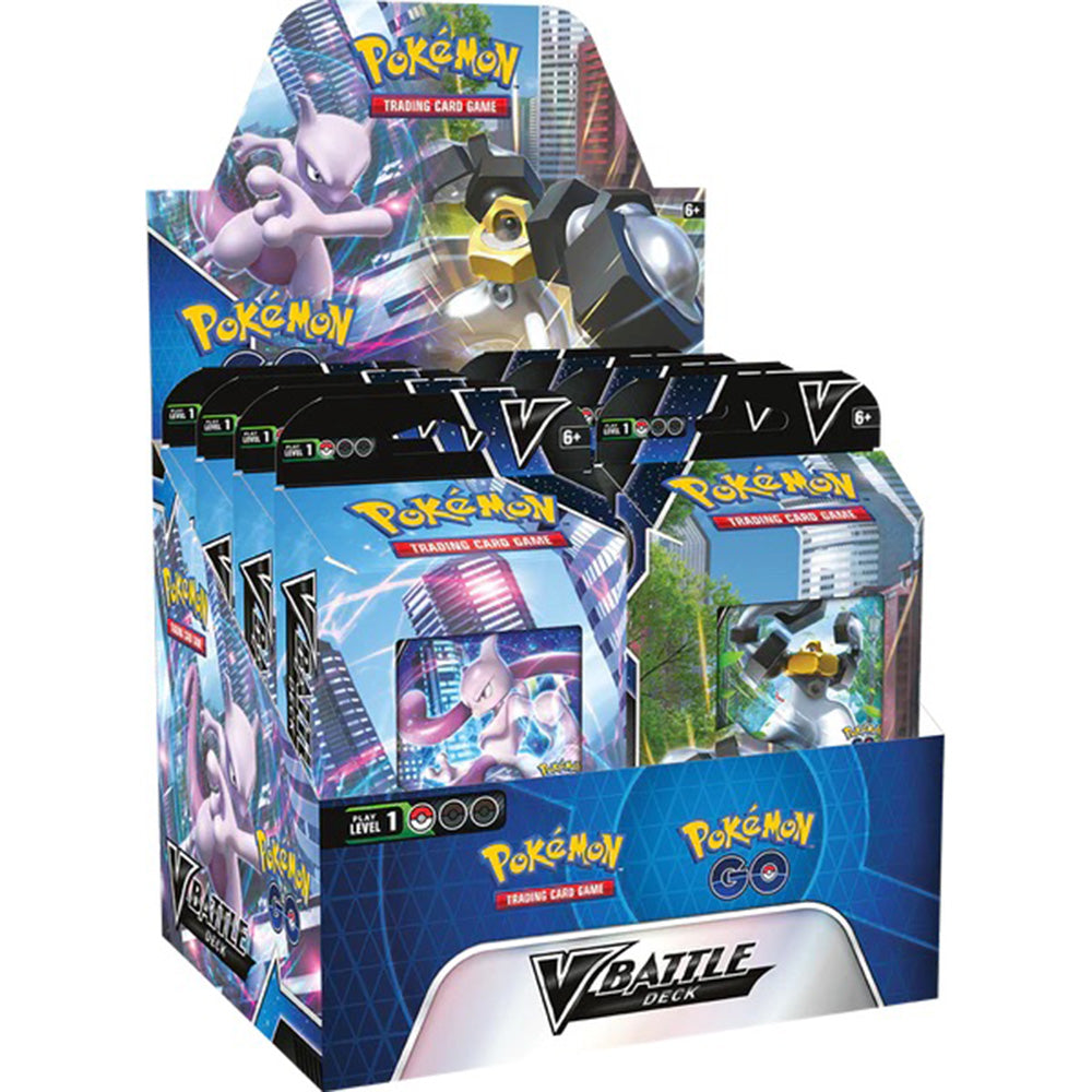 pokemontcgpokemongovbattledeckmewtwoormelmetal8deckscardgame Pokemon TCG: Pokemon GO V Battle Deck - Mewtwo or Melmetal - 8 Decks - Image 1