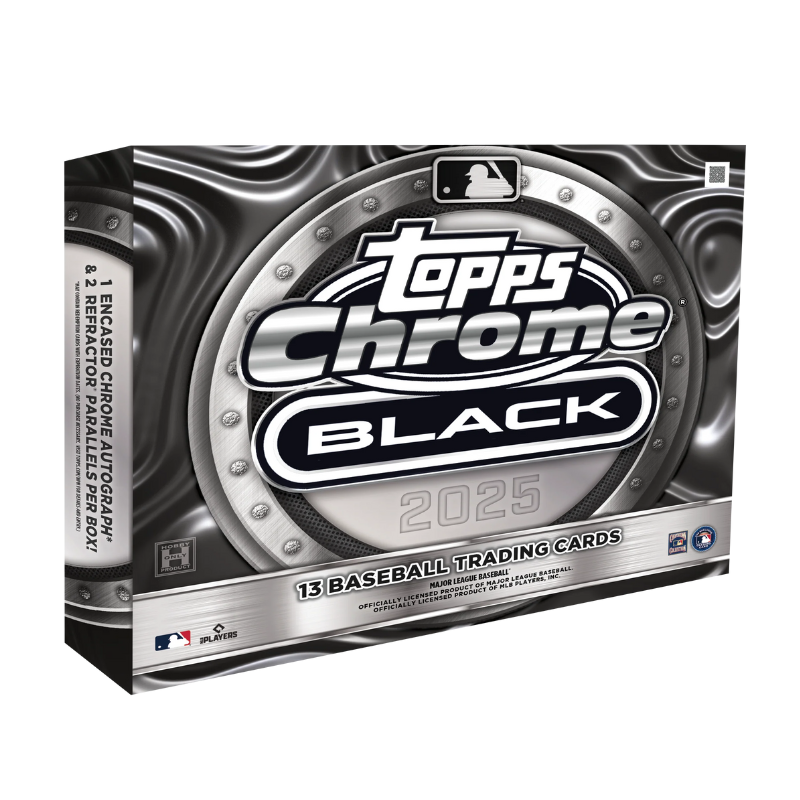resizingforshopify-2025-04-17T134801.876 2025 Topps Chrome Black Baseball Hobby Box - Image 1