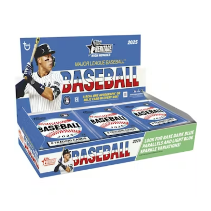 resizingforshopify-2025-12-04T165344.948 2025 Topps Heritage High Number Baseball Hobby 12 Box Case - Image 1