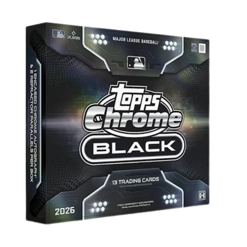 resizingforshopify-2026-04-23T144326.201 2026 Topps Chrome Black Baseball Hobby Box - Image 1