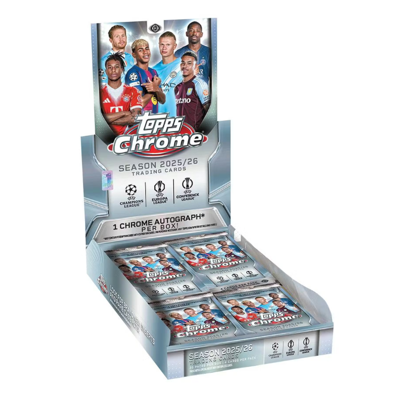 resizingforshopify-2026-05-04T133208.739-1 2025/26 Topps Chrome UEFA Club Competitions Soccer Hobby Box - Image 1