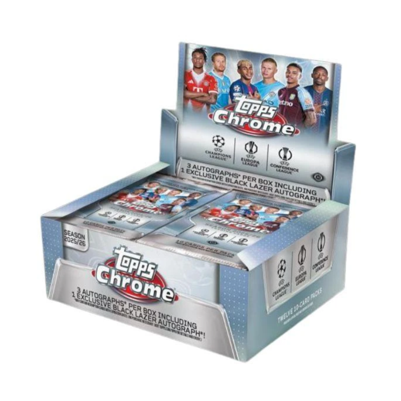 resizingforshopify-2026-05-04T133638.961 2025/26 Topps Chrome UEFA Club Competitions Soccer Jumbo Box - Image 1