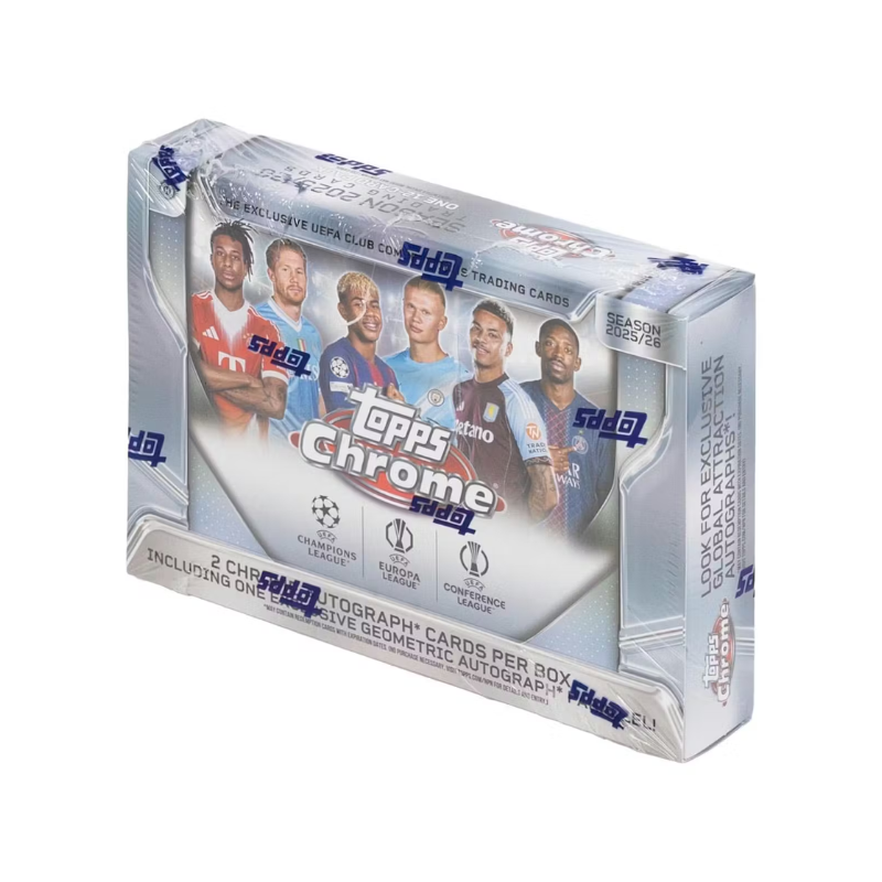 resizingforshopify-2026-05-04T133759.177-1 2025/26 Topps Chrome UEFA Club Competitions Soccer Delight Box - Image 1