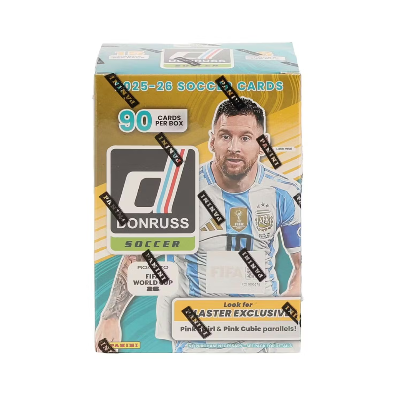 resizingforshopify-2026-05-21T111936.240-1 2025/26 Panini Donruss Road to FIFA World Cup 26 Soccer Hobby Blaster 20 Box Case - Image 1