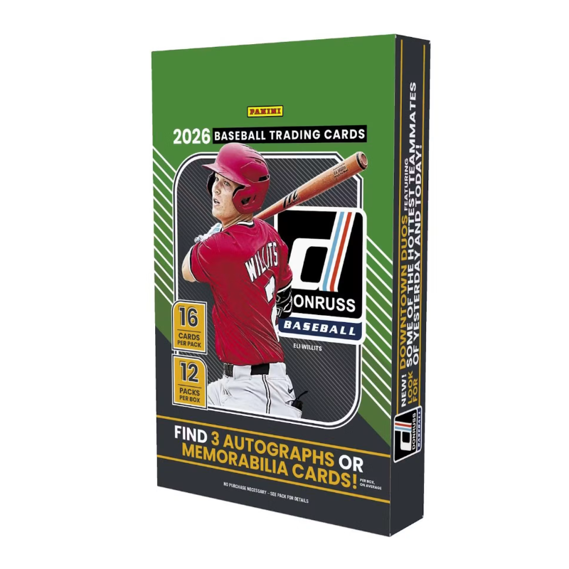 resizingforshopify-2026-05-21T114631.633 2026 Panini Donruss Baseball Hobby 12 Box Case - Image 1