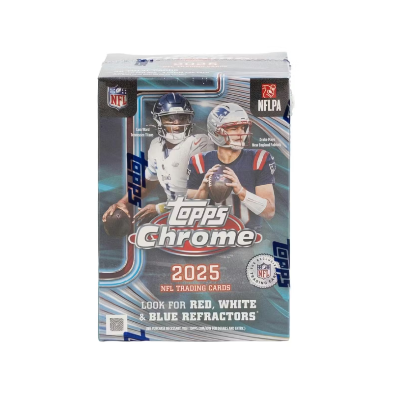 resizingforshopify-2026-05-21T164728.852-1 2025 Topps Chrome Football Blaster 40 Box Case - Image 1