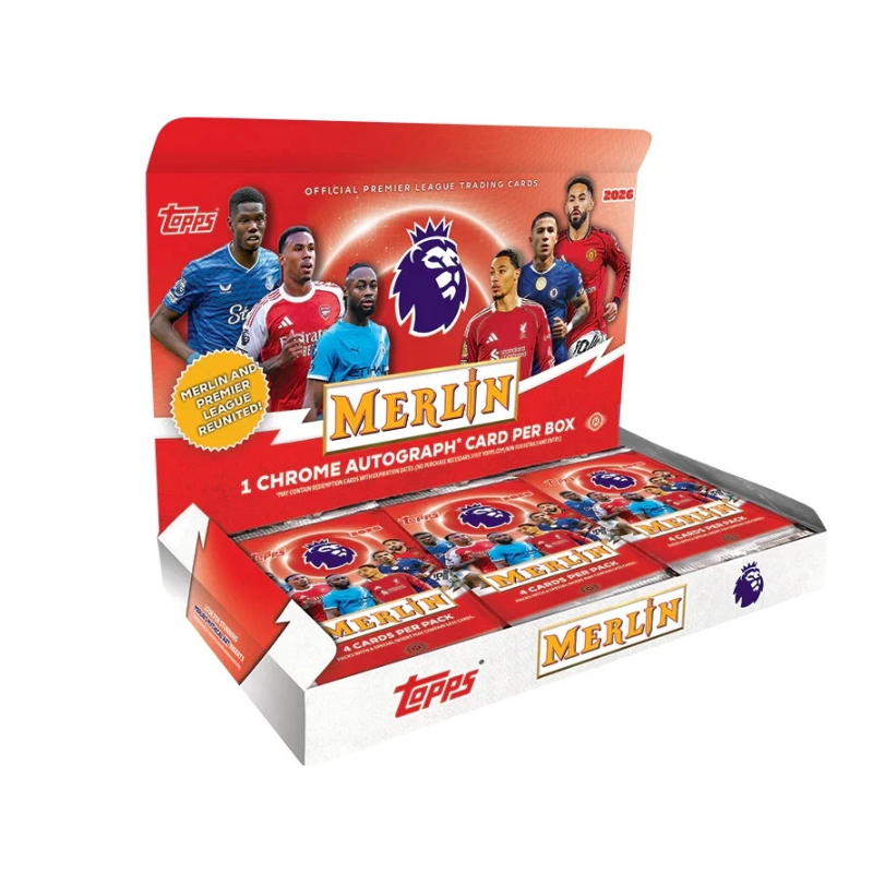 resizingforshopify-2026-06-10T131748.131 2025/26 Topps Merlin English Premier League Soccer Hobby Box - Image 1
