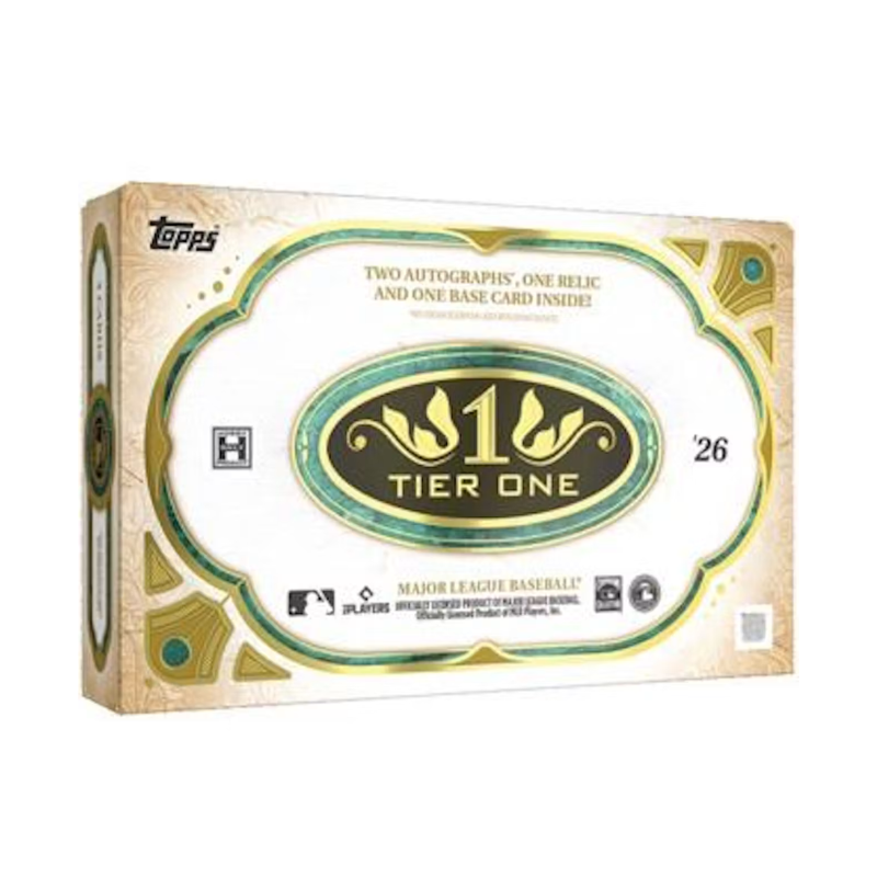 resizingforshopify-2026-06-15T161403.853 2026 Topps Tier One Baseball Hobby 12 Box Case - Image 1
