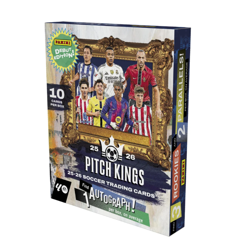 resizingforshopify-2026-06-23T121841.205 2025/26 Panini Pitch Kings Soccer International Hobby Box - Image 1