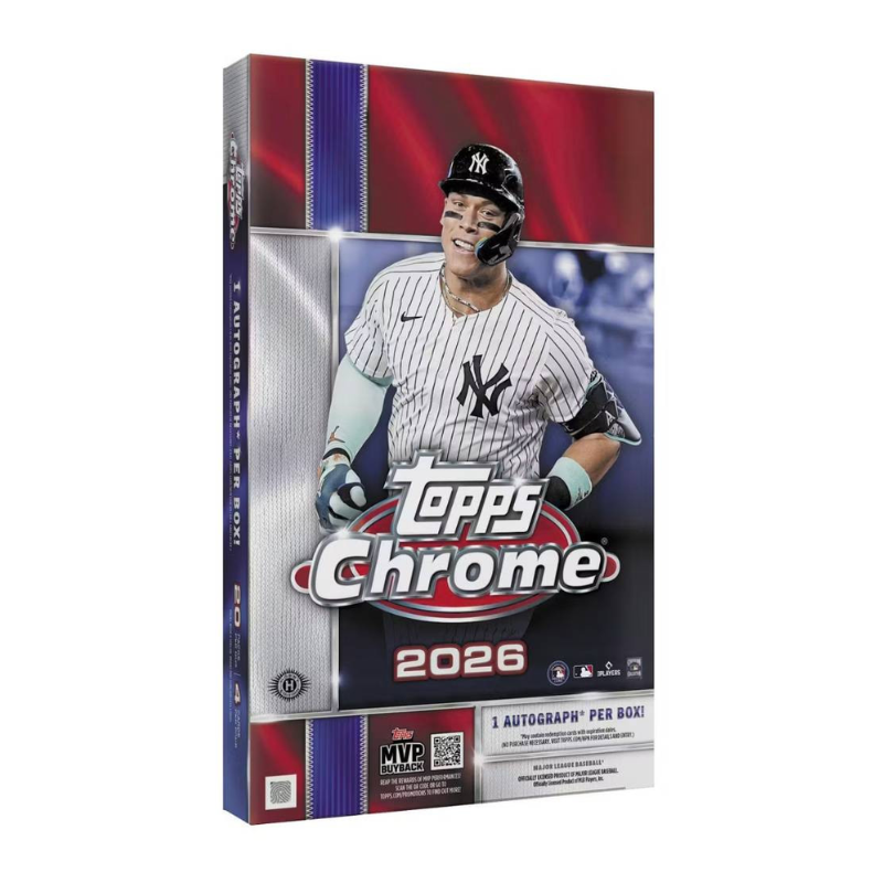 resizingforshopify-2026-07-16T132925.209 2026 Topps Chrome Baseball Hobby 12 Box Case - Image 1