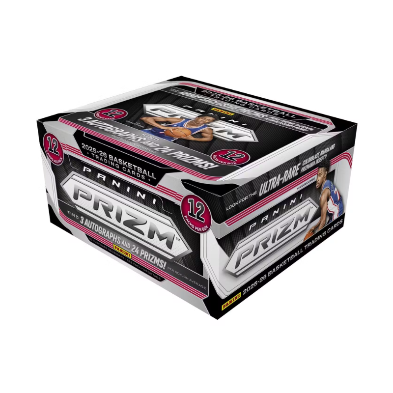 resizingforshopify-2026-07-23T162343.382 2025/26 Panini Prizm Basketball Hobby 12 Box Case - Image 1